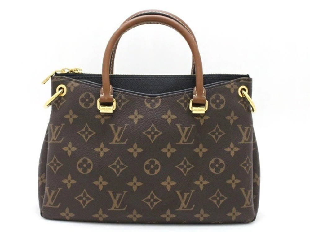 LOUIS VUITTON Pallas Handbag Monogram Noir Black